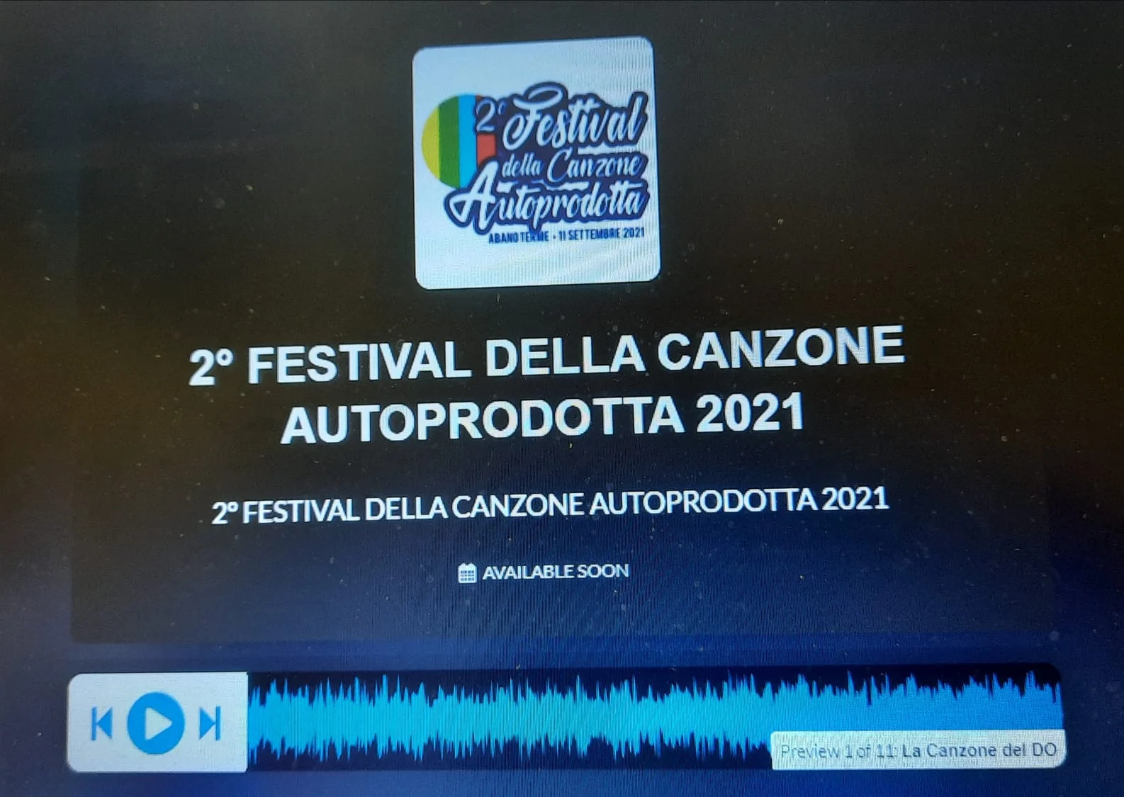 Le canzoni del 2° Festival della canzone autoprodotta, pubblicate online