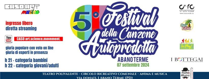 Copertina della 5ª edizione del Festival della canzone autoprodotta