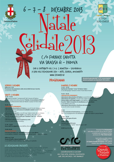 Natale Solidale 2013 - Mercatino di Natale Padova Natale Solidale 2013 - Mercatino di Natale Padova